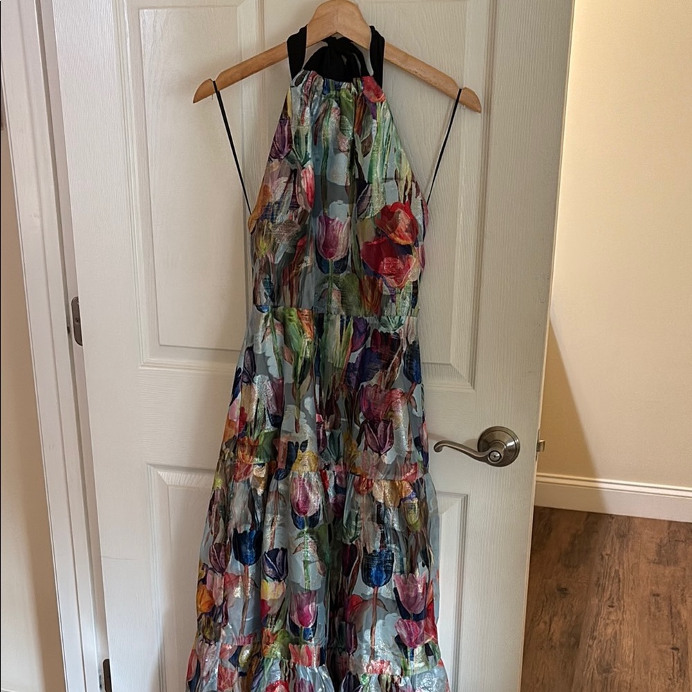MILEY Floral Halter Dress